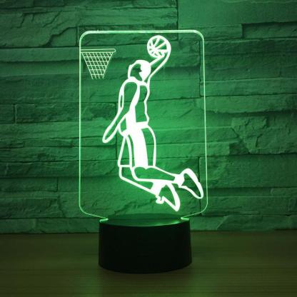 Slam Dunk 3D Optical Illusion Lamp - 3D Optical Lamp