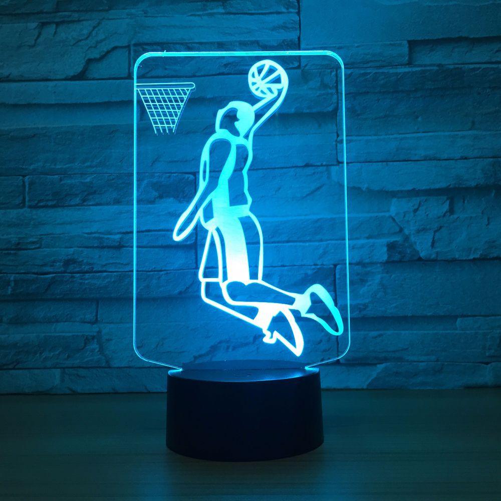 Slam Dunk 3D Optical Illusion Lamp-3D Optical Lamp