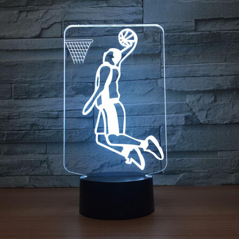 Slam Dunk 3D Optical Illusion Lamp-3D Optical Lamp