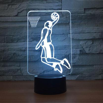 Slam Dunk 3D Optical Illusion Lamp - 3D Optical Lamp
