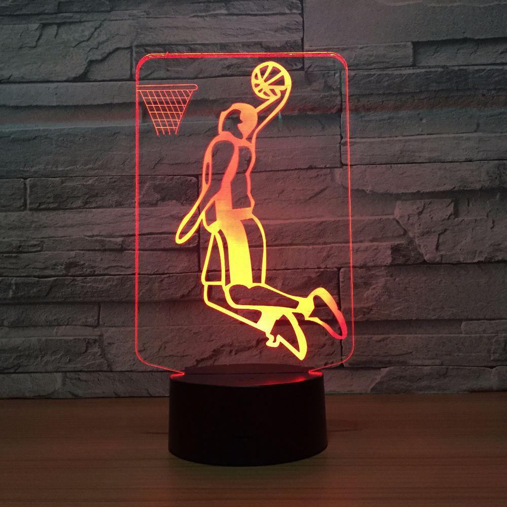 Slam Dunk 3D Optical Illusion Lamp-3D Optical Lamp