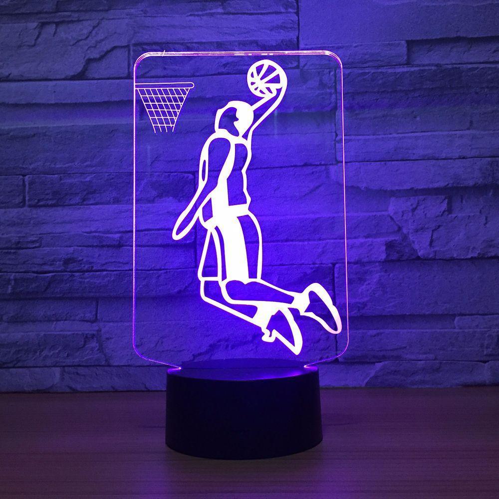 Slam Dunk 3D Optical Illusion Lamp - 3D Optical Lamp