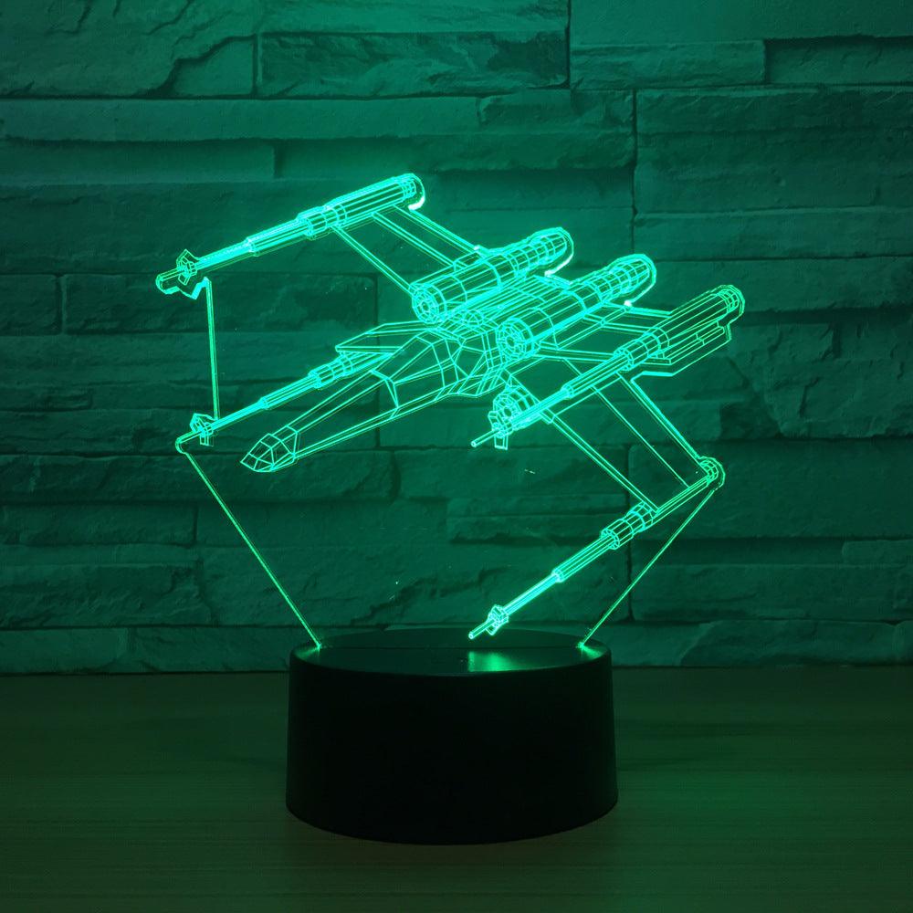 Strafing Plane 3D Optical Illusion Lamp-3D Optical Lamp