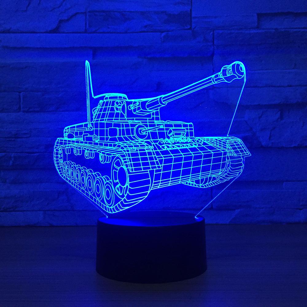 Tank 3D Optical Illusion Lamp - 3D Optical Lamp