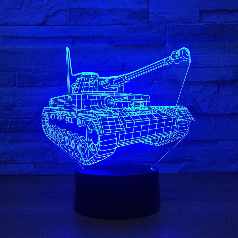 Tank 3D Optical Illusion Lamp - 3D Optical Lamp