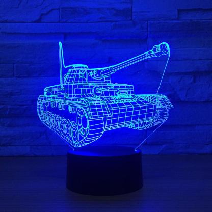 Tank 3D Optical Illusion Lamp - 3D Optical Lamp