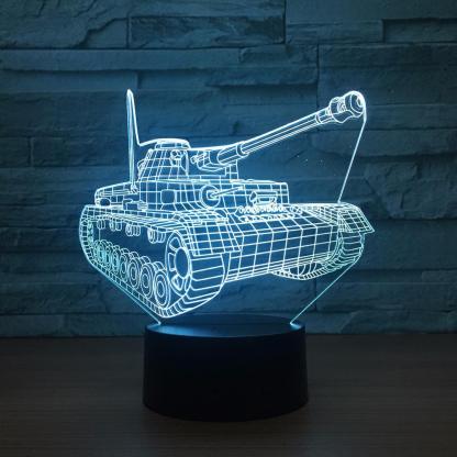 Tank 3D Optical Illusion Lamp - 3D Optical Lamp