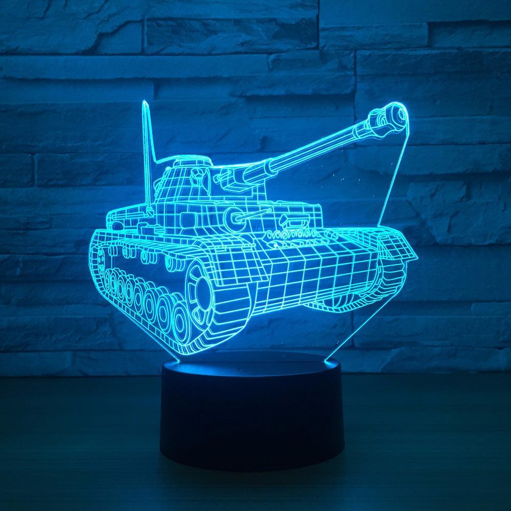 Tank 3D Optical Illusion Lamp - 3D Optical Lamp
