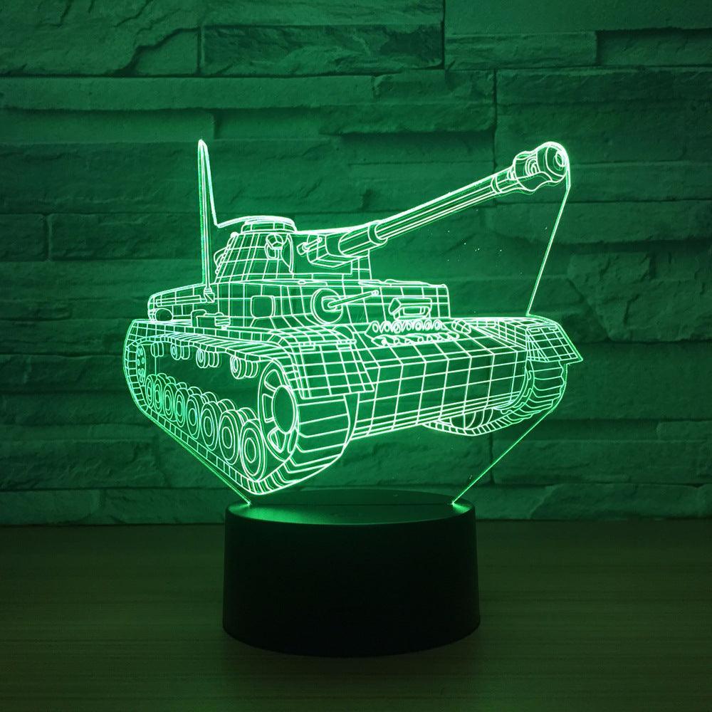 Tank 3D Optical Illusion Lamp - 3D Optical Lamp