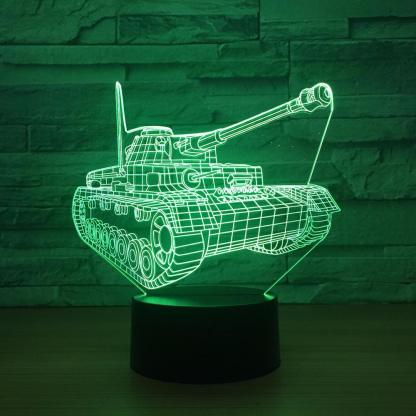 Tank 3D Optical Illusion Lamp - 3D Optical Lamp