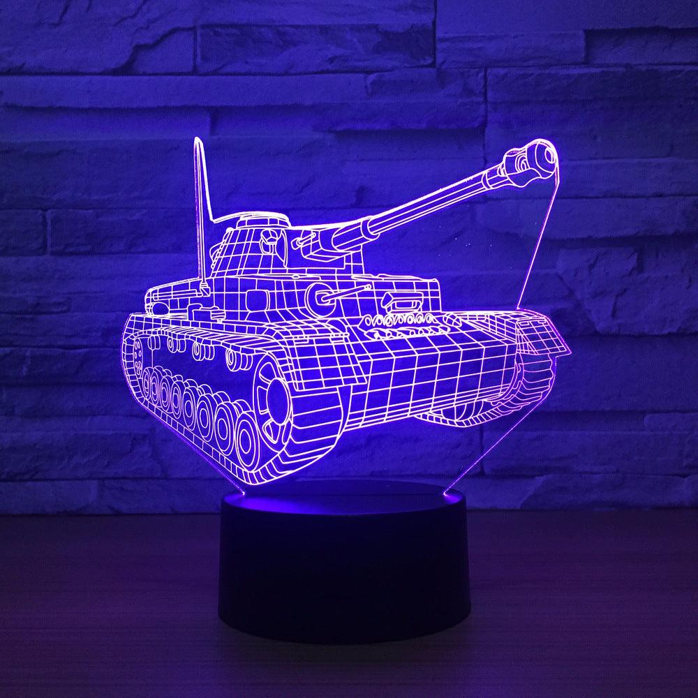 Tank 3D Optical Illusion Lamp - 3D Optical Lamp