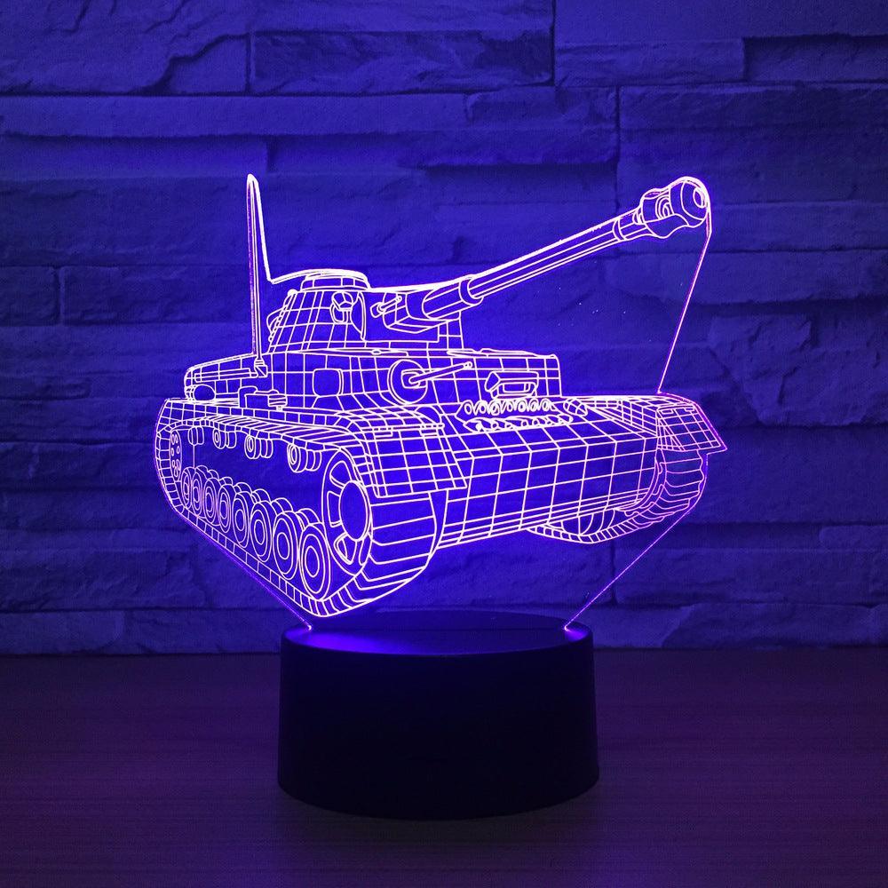 Tank 3D Optical Illusion Lamp - 3D Optical Lamp