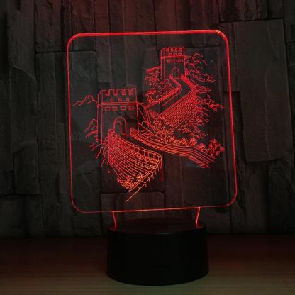 Great Wall 3D Optical Illusion Lamp - 3D Optical Lamp