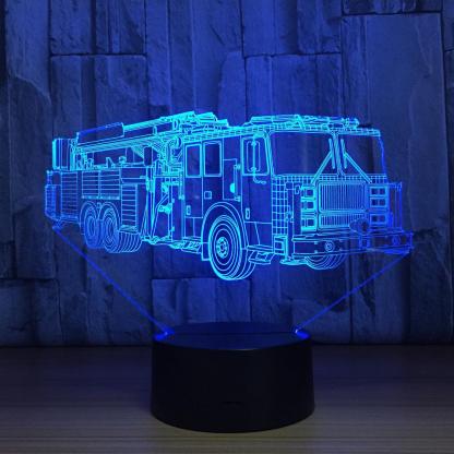 Trolley Bus 3D Optical Illusion Lamp - 3D Optical Lamp