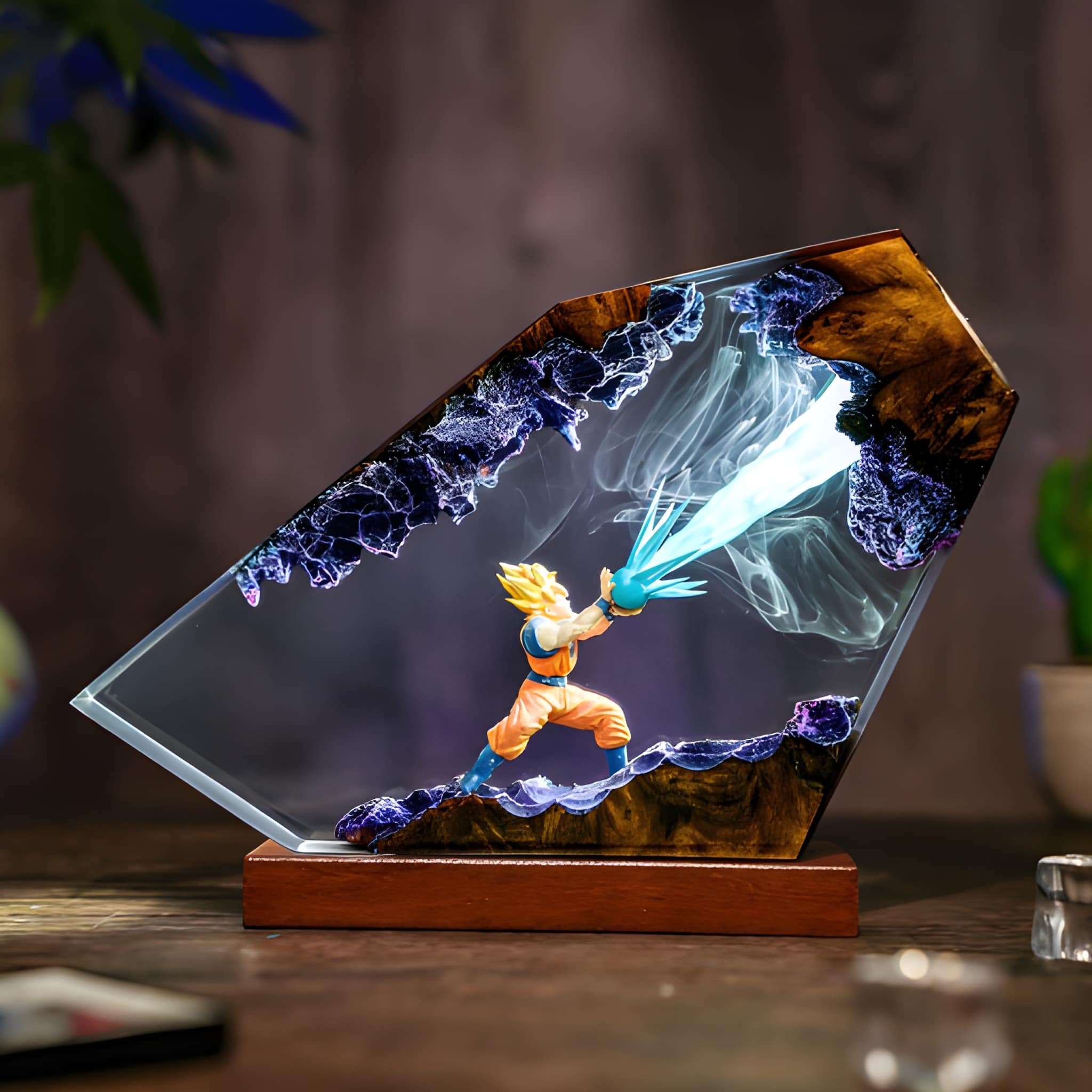 Fantasy Dragon Diorama Epoxy Resin Night Light