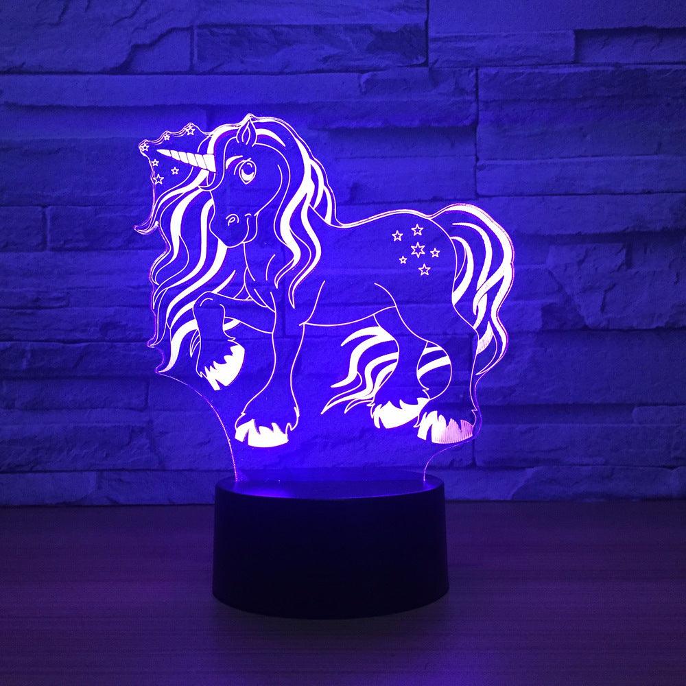 3D Unicorn Optical Illusion Lamp-3D Optical Lamp