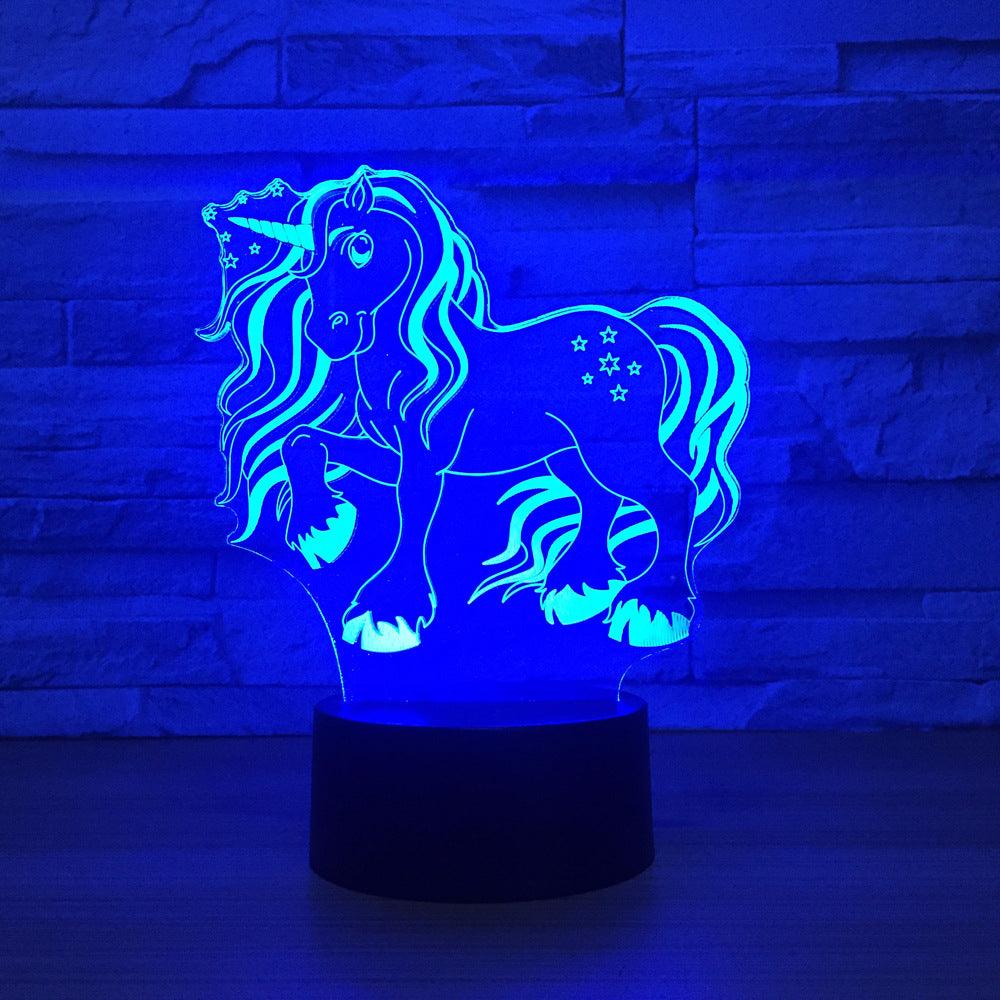 3D Unicorn Optical Illusion Lamp-3D Optical Lamp