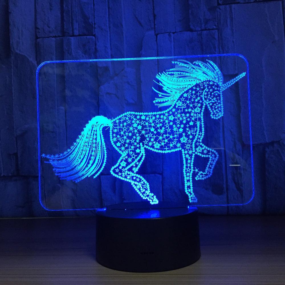 Unicorn Touch 3D Optical Illusion Lamp - 3D Optical Lamp