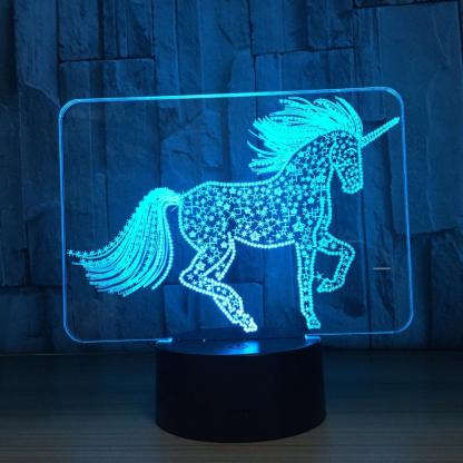 Unicorn Touch 3D Optical Illusion Lamp - 3D Optical Lamp