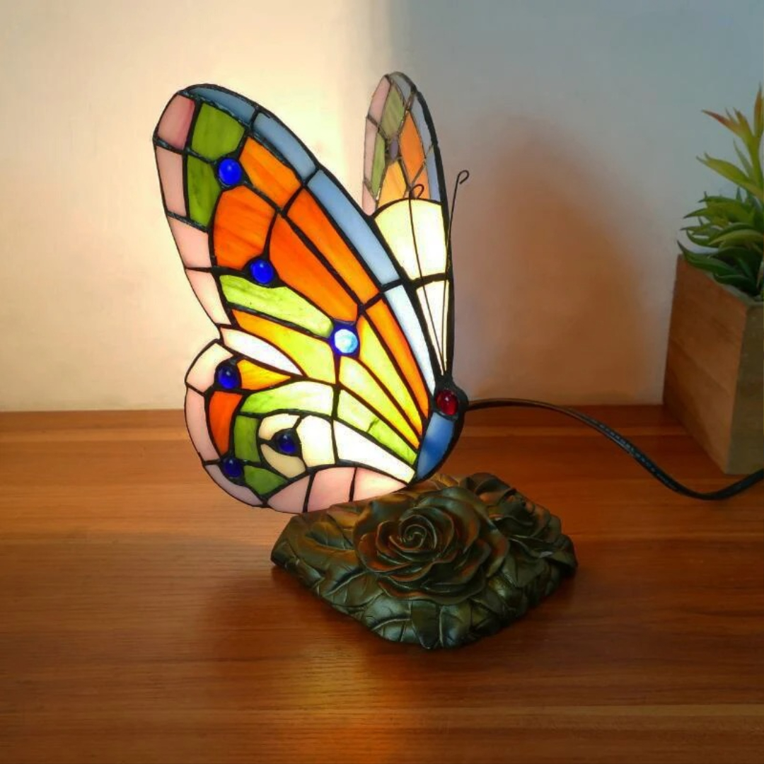 LED Table lamp TiffanyDecorate Light Butterfly