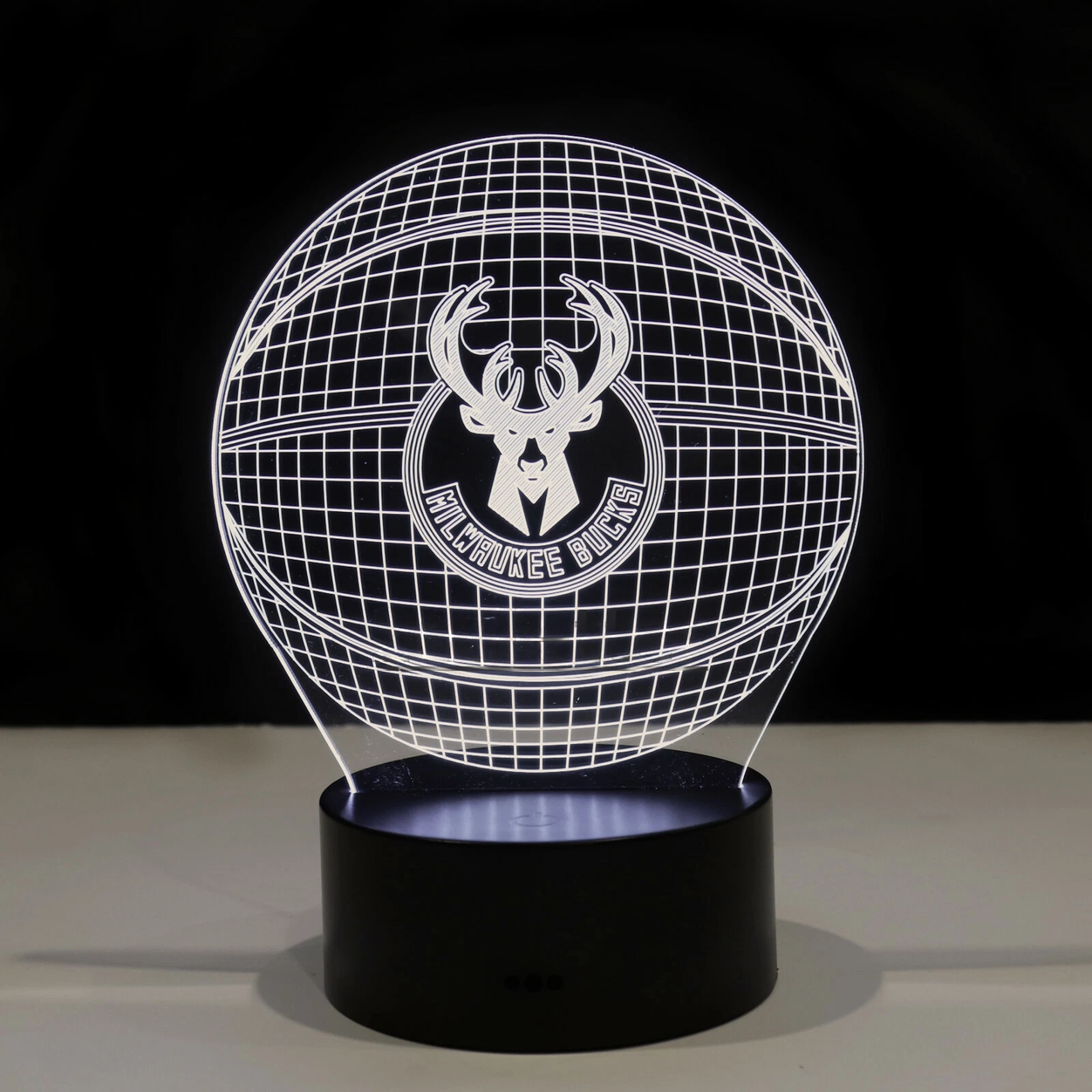 Milwaukee Bucks Basketball Antetokounmpo LED Night Light With Acrylic Display 