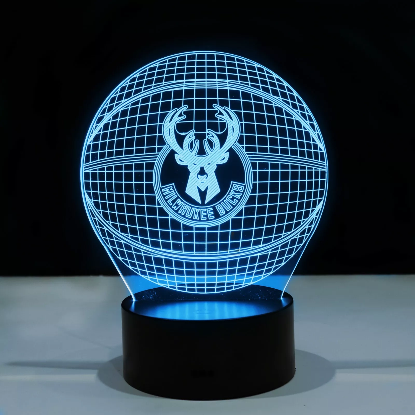 Milwaukee Bucks Basketball Antetokounmpo LED Night Light With Acrylic Display 