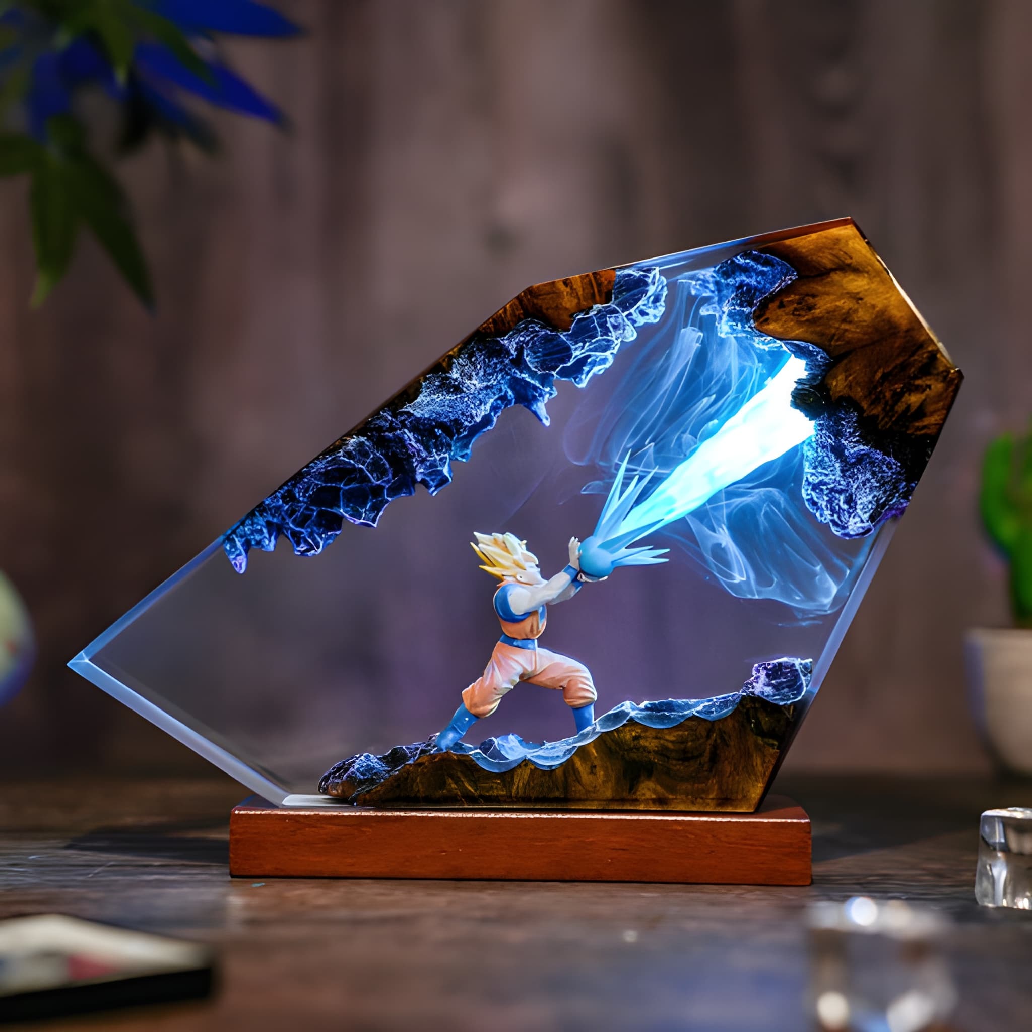 Fantasy Dragon Diorama Epoxy Resin Night Light