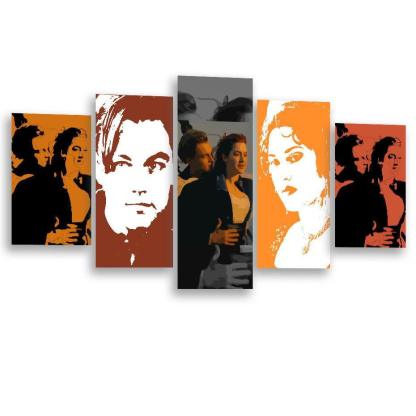 Titanic 5 Piece HD Multi Panel Canvas Wall Art Frame-Original Frame