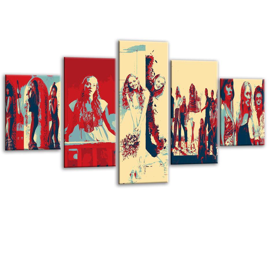 Mamma Mia 5 Piece HD Multi Panel Canvas Wall Art Frame-Original Frame