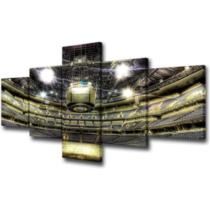  5 Piece Canvas Wall Art Of Basketball Arena Sports Room