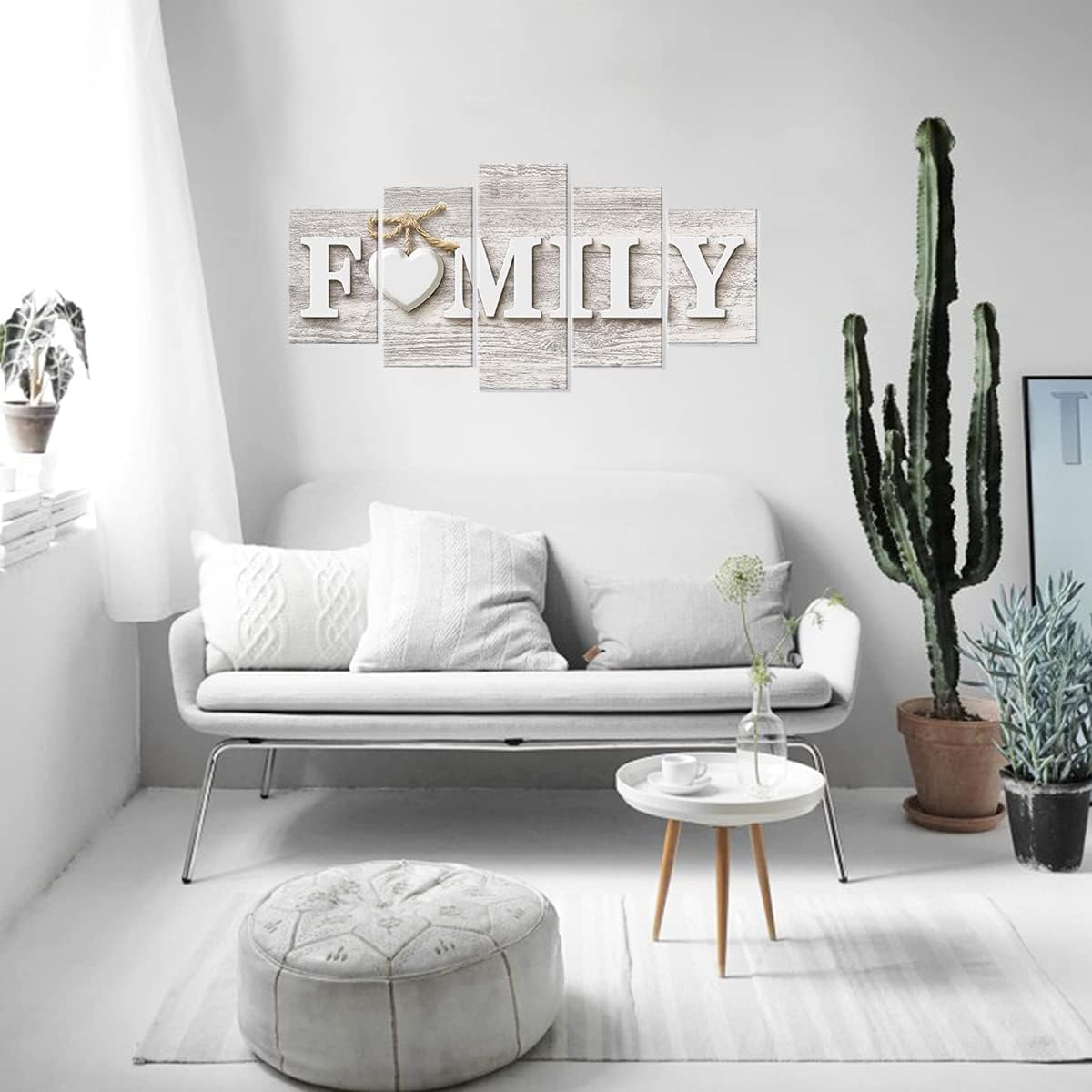 Home And Family 5 Piece Canvas Wall Art