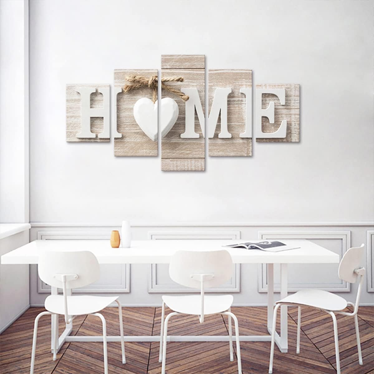 Home And Family 5 Piece Canvas Wall Art