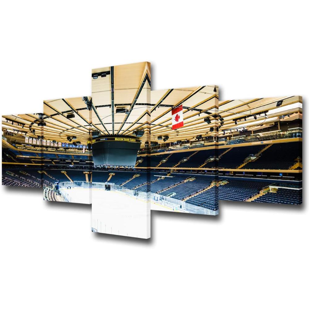  5 Piece Canvas Wall Art Of Basketball Arena Sports Room