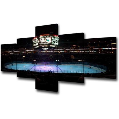  5 Piece Canvas Wall Art Of Basketball Arena Sports Room