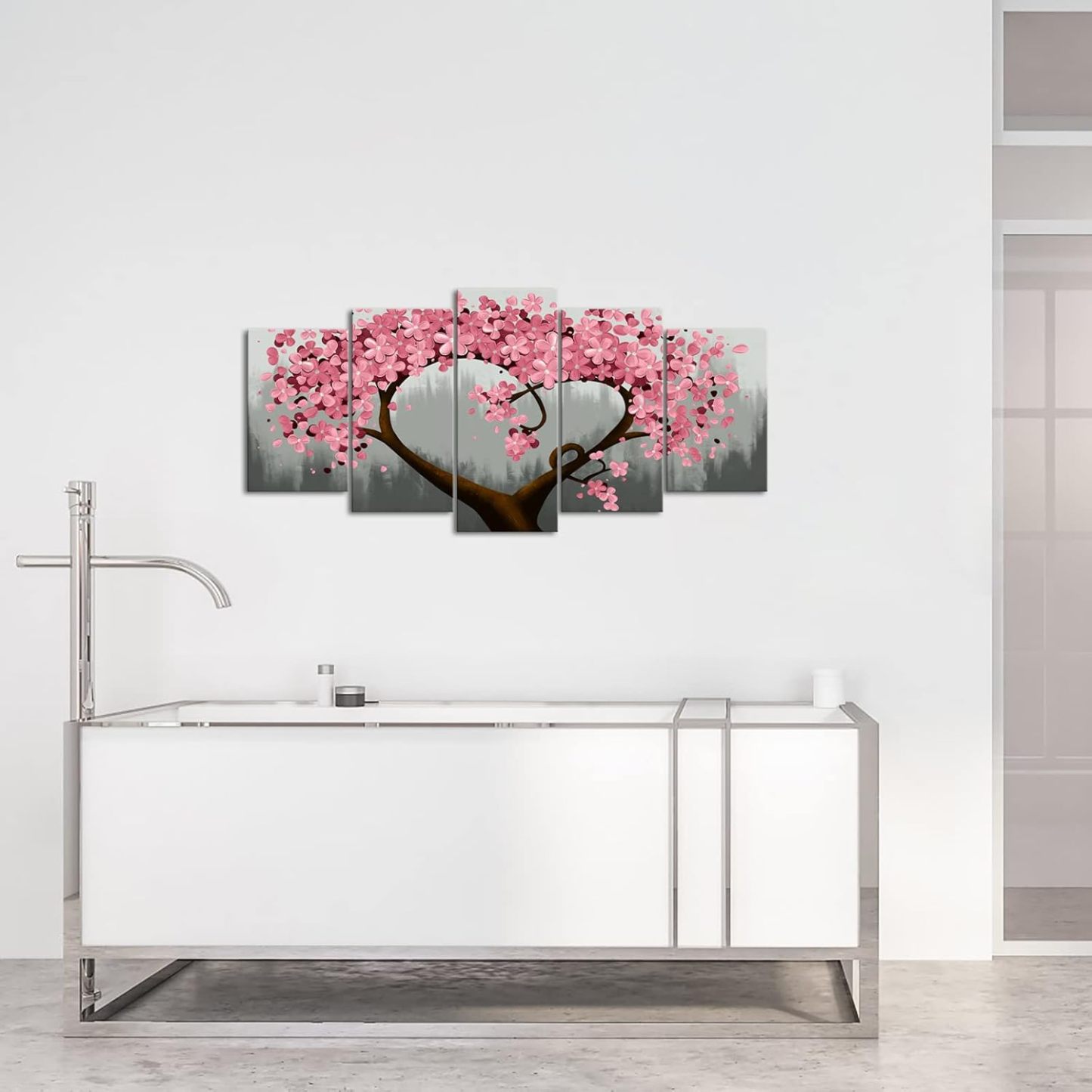 Blossom Tree 5-Piece Canvas Wall Art