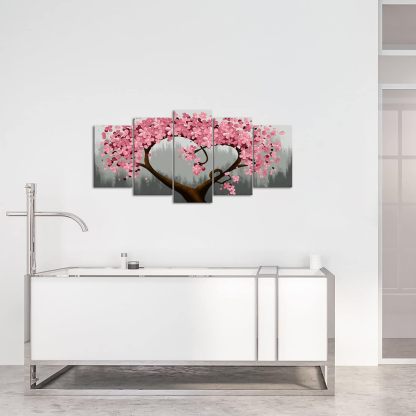 Blossom Tree 5-Piece Canvas Wall Art