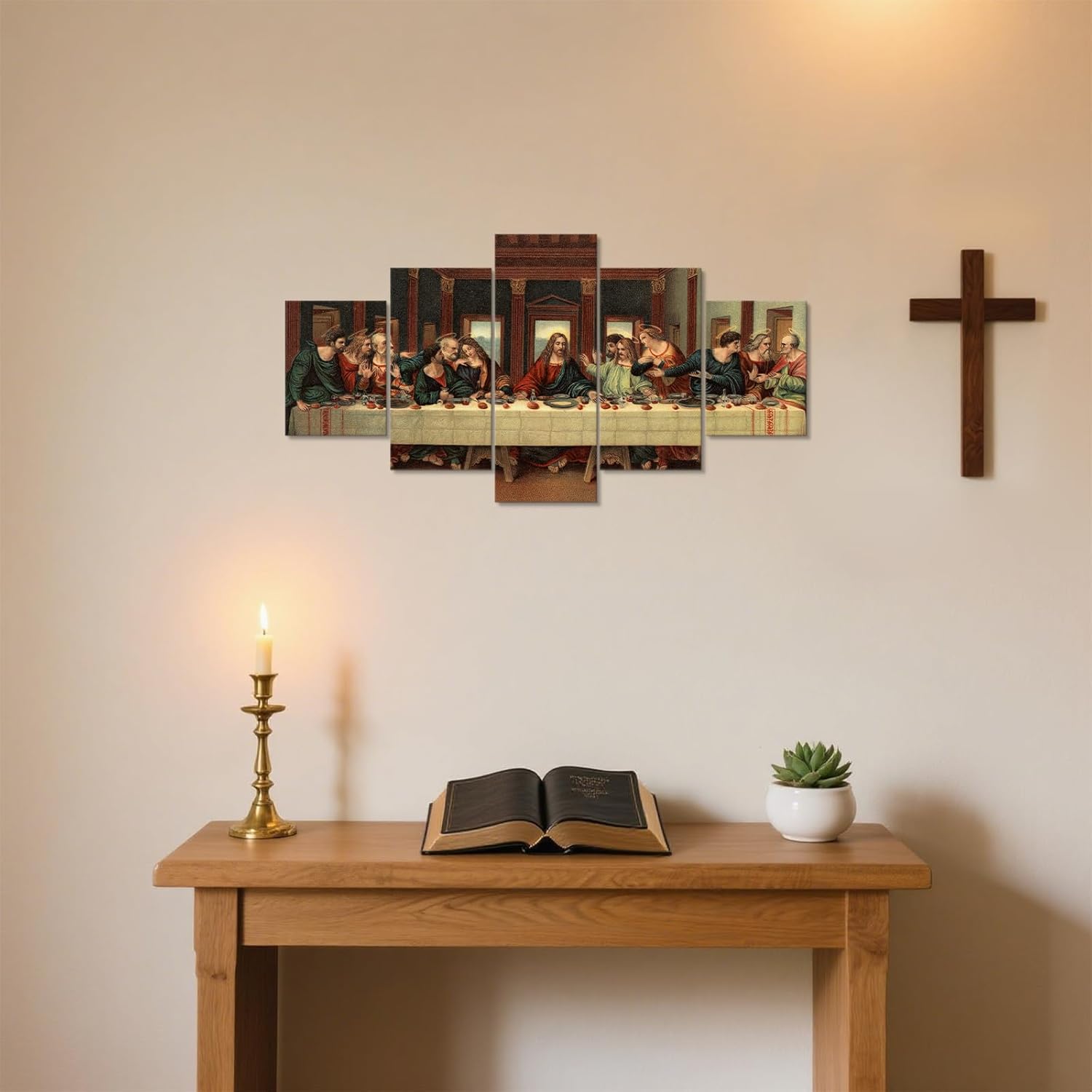 Christian Canvas Décor Painting 5 Pieces Wall Art