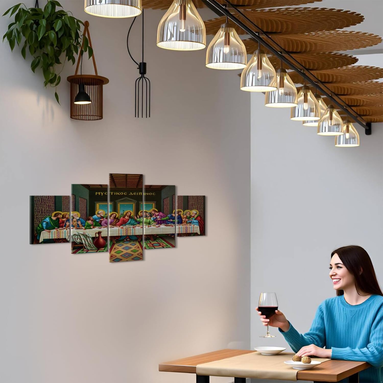 [Copy]Christian Feast Canvas Décor Painting 5 Pieces Wall Art