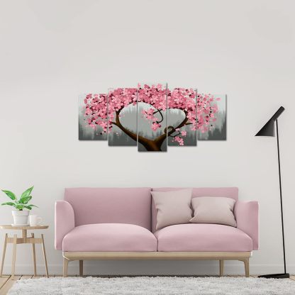 Blossom Tree 5-Piece Canvas Wall Art