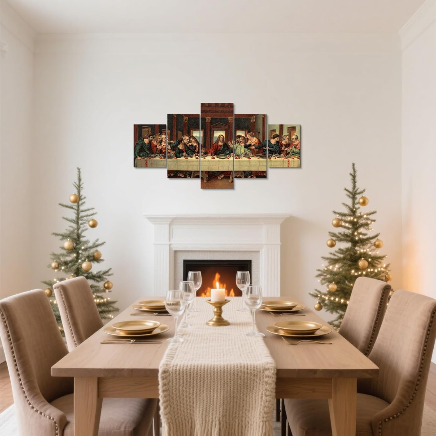 Christian Canvas Décor Painting 5 Pieces Wall Art