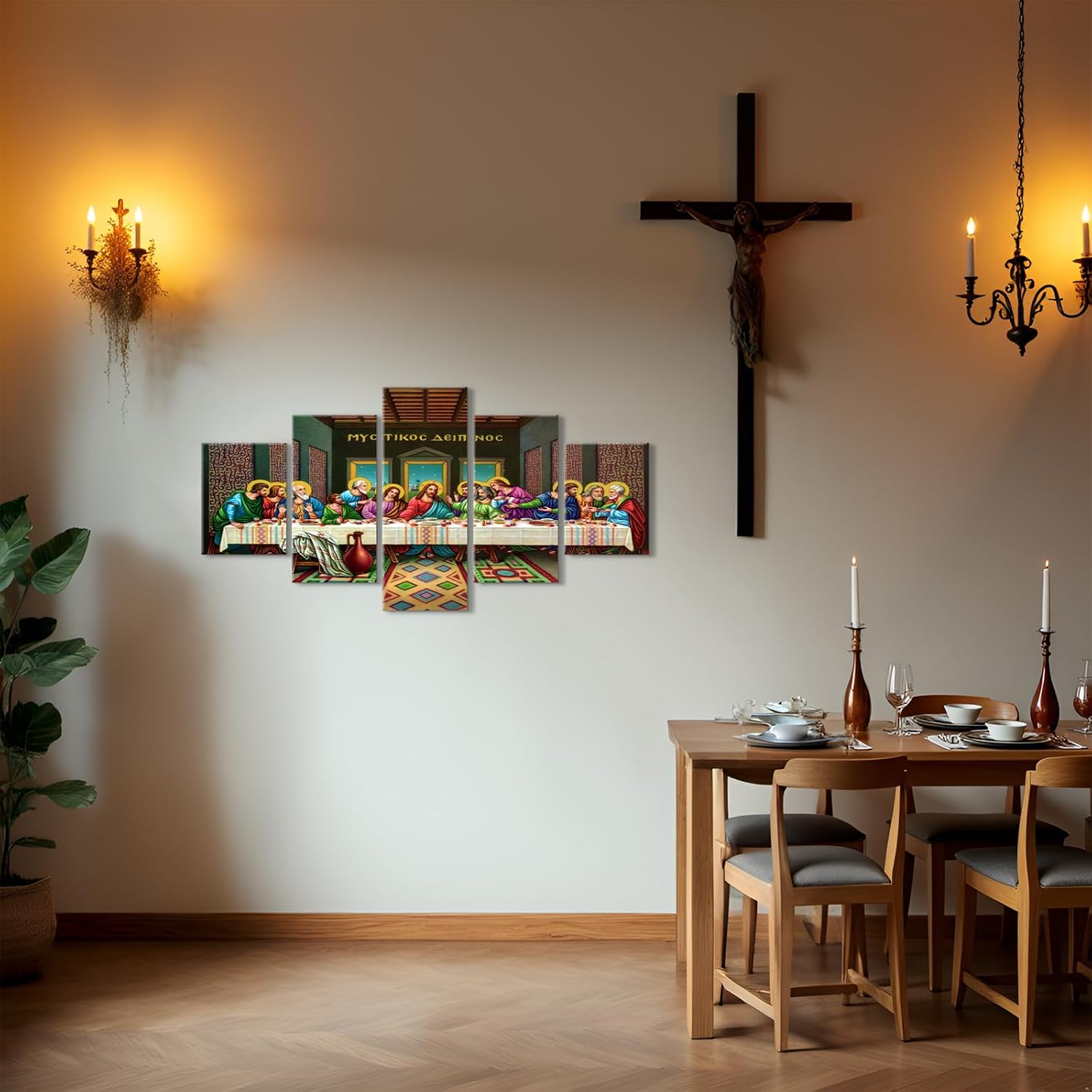 [Copy]Christian Feast Canvas Décor Painting 5 Pieces Wall Art