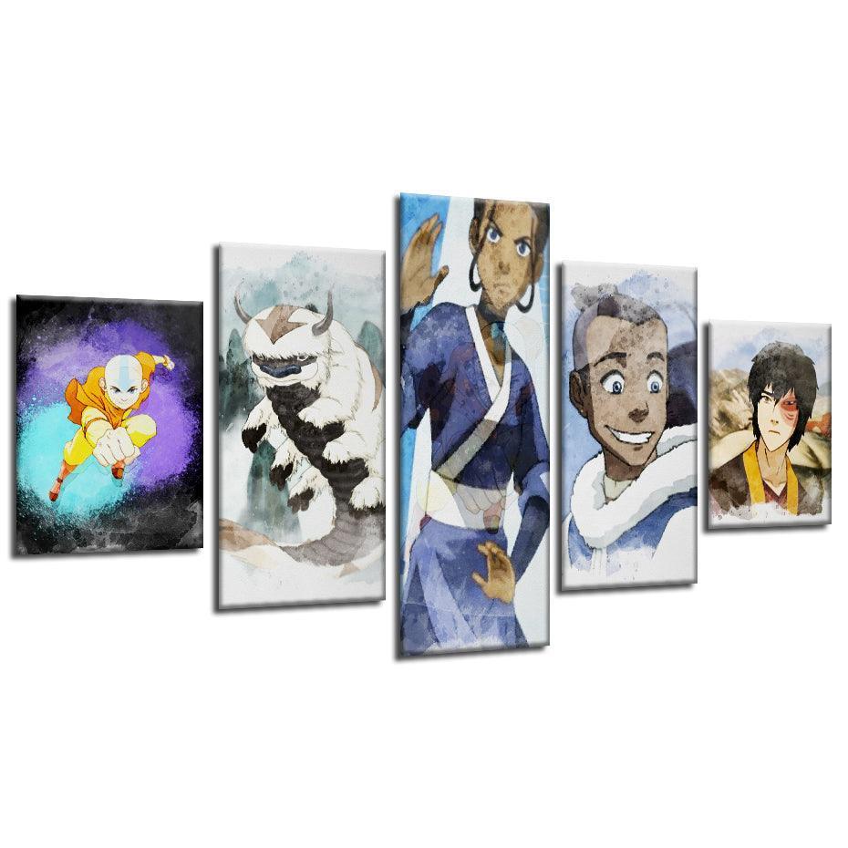 Avatar 5 Piece HD Multi Panel Canvas Wall Art Frame-Original Frame