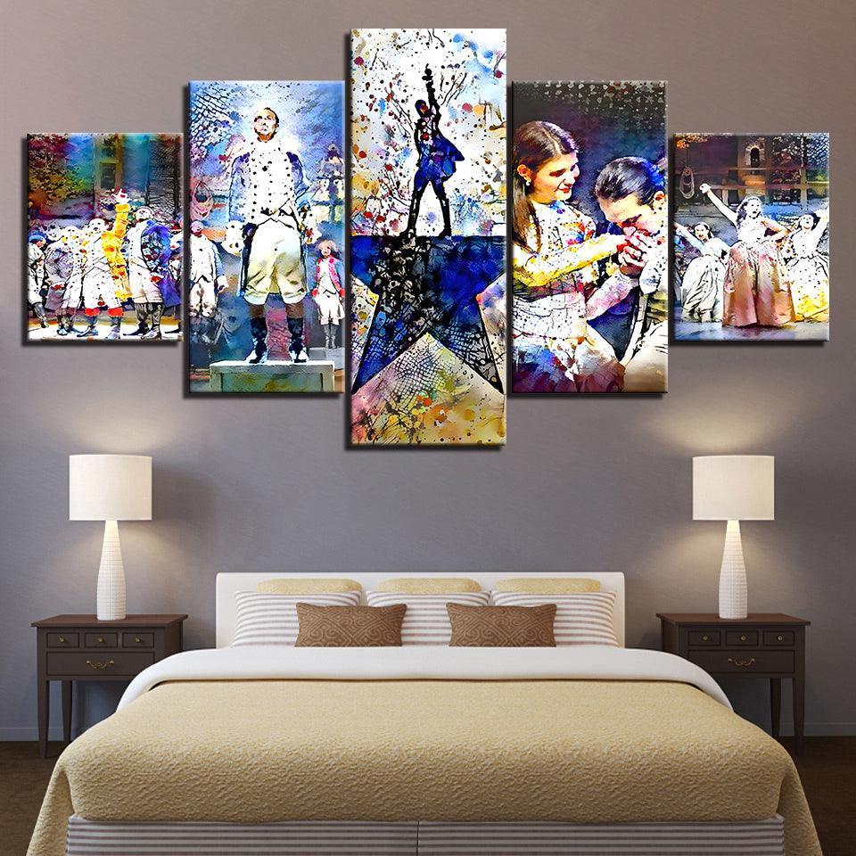 The Musical 5 Piece HD Multi Panel Canvas Wall Art Frame-Original Frame