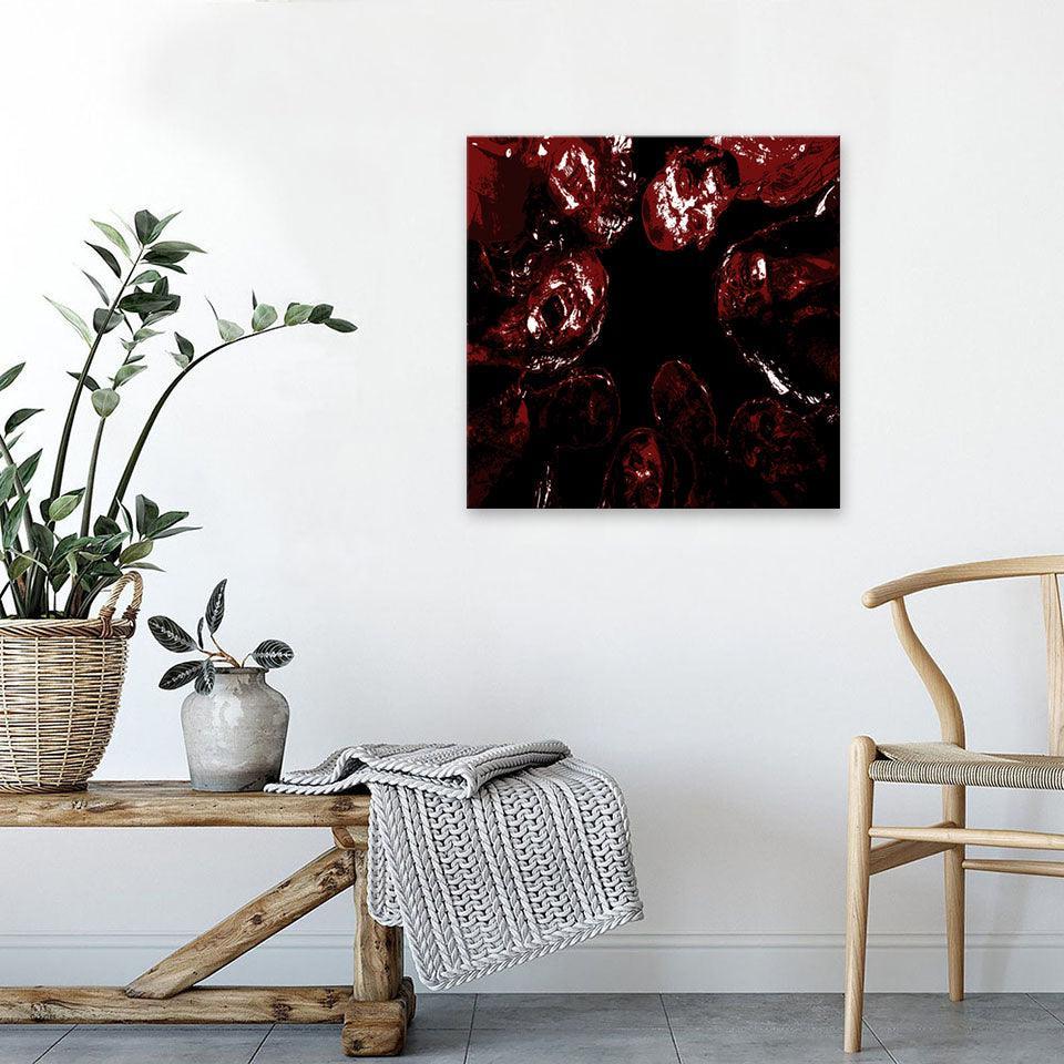 Red Zombies 1 Piece HD Multi Panel Canvas Wall Art Frame-Original Frame
