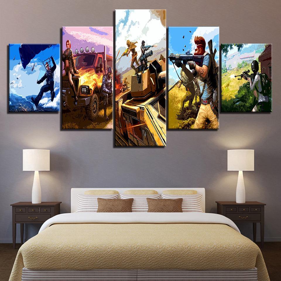 The Extreme Race Team 5 Piece HD Multi Panel Canvas Wall Art Frame-Original Frame