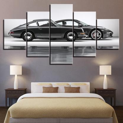 Classic Cars 5 Piece HD Panel Canvas Wall Art Frame-Original Frame