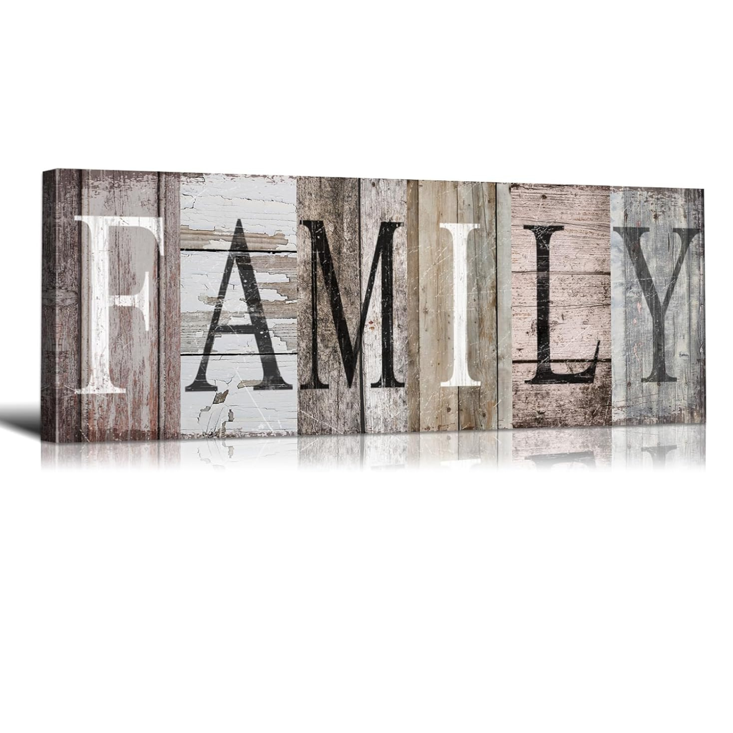 Family Sign Canvas Décor Painting 5 Pieces Wall Art