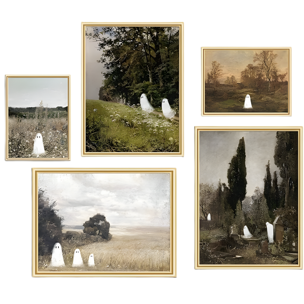 5 Piece Vintage Country Landscape Gallery Wall Art