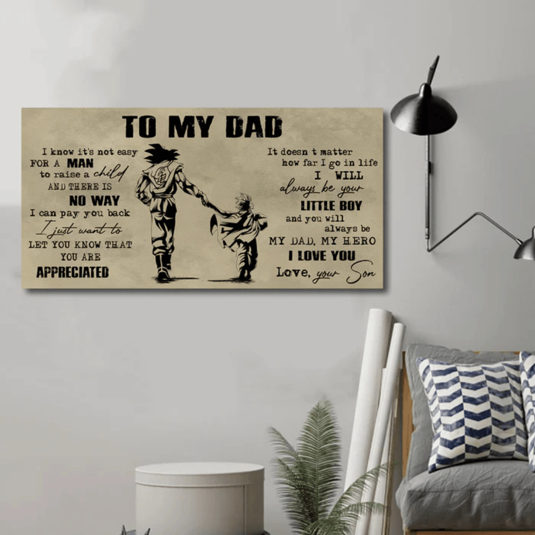 Father and Son Canvas Print