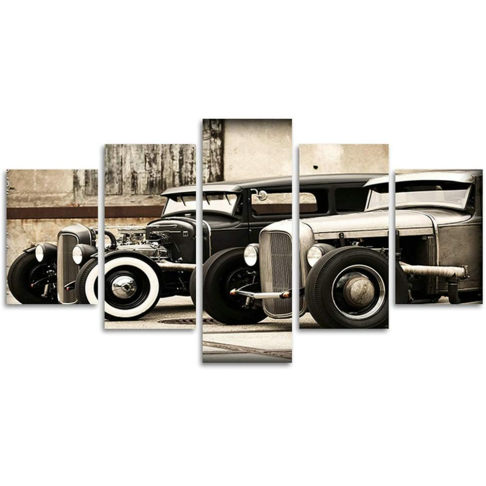 Vintage Truck 5 Panel Canvas Art